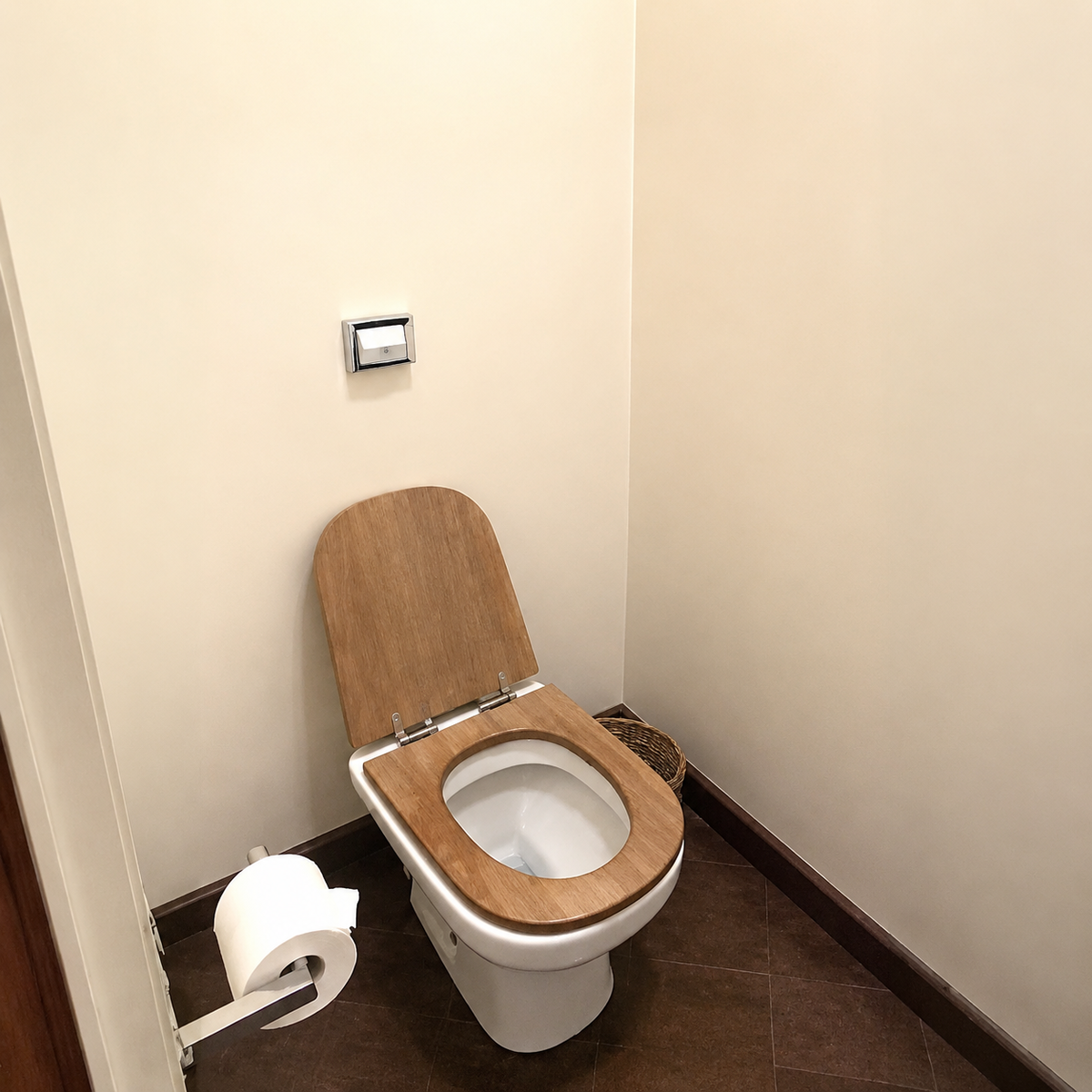 Powder-room toilet
